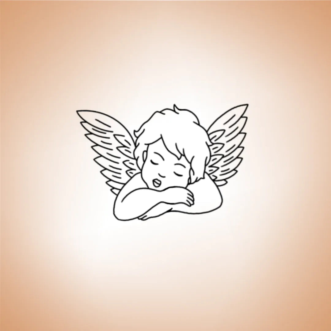 Tatouage Ange Endormi