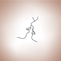 Tatouage Ephémère Baiser d'Amoureux