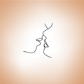 Tatouage Baiser d'Amoureux