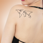 Tatouage Carte - Voyage