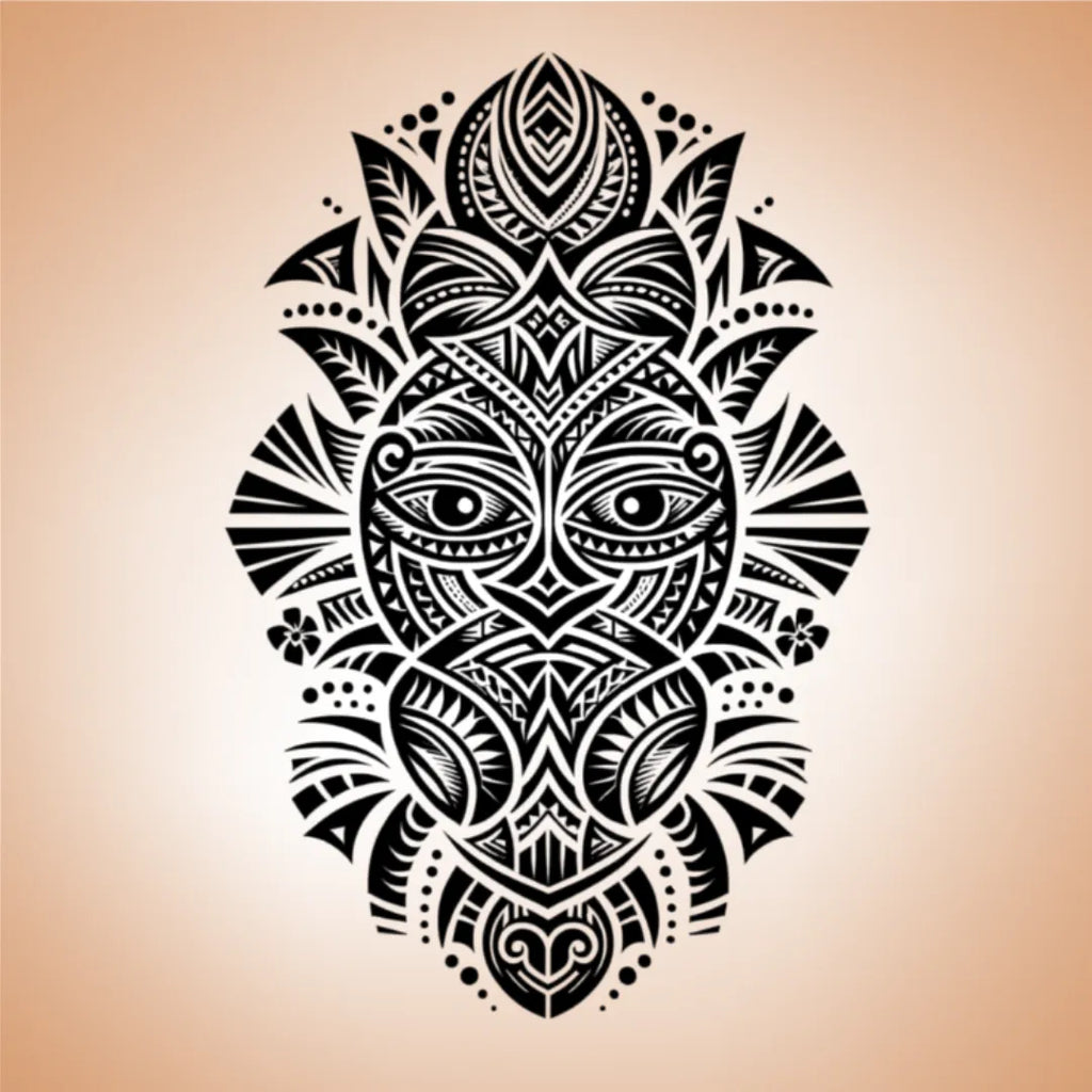 Manche Polynésienne Visage - Voyage