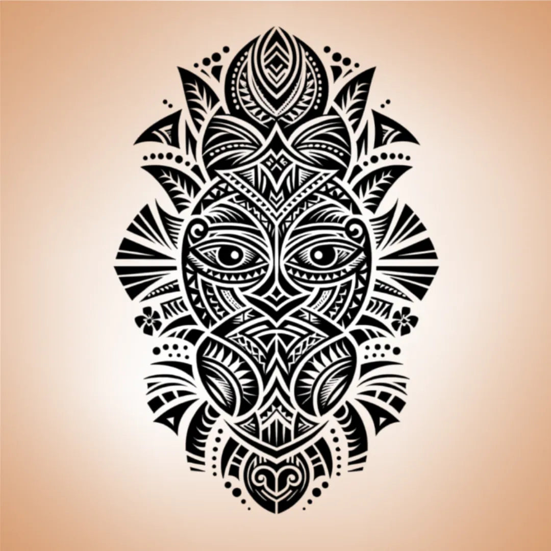 Manche Polynésienne Visage - Voyage