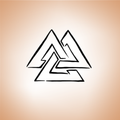 Symbole Valknut Viking - Voyage